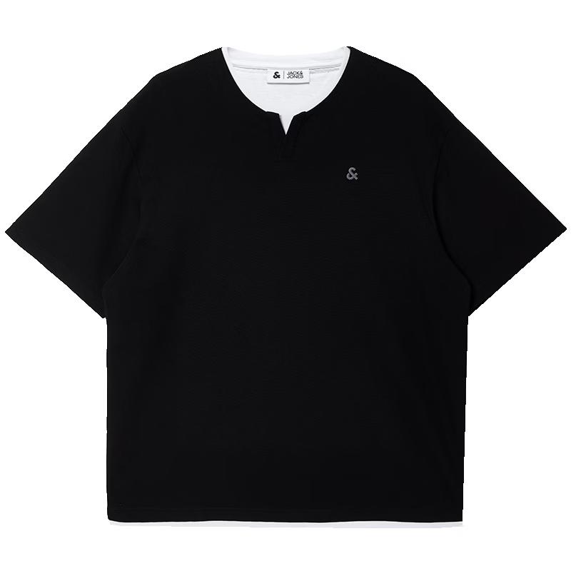 Jack & Jones Men s Cooling Waffle Knit Layered Look T-Shirt XL