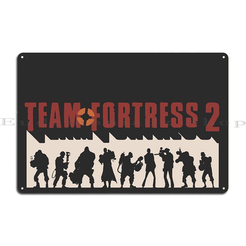 Team Fortress 2 Metal Plaque Poster Home Vintage Custom Vintage Cinema Tin Sign Poster