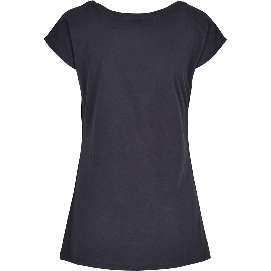 Build Your Brand Womens/Ladies Wide Neck T-Shirt