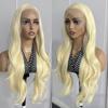 AIMEYA Blonde Wig 18-26Inch Synthetic Lace Frontal Wigs for Daily Use 13x4 Lace Front Cosplay Wigs 613 Long Silky Straight