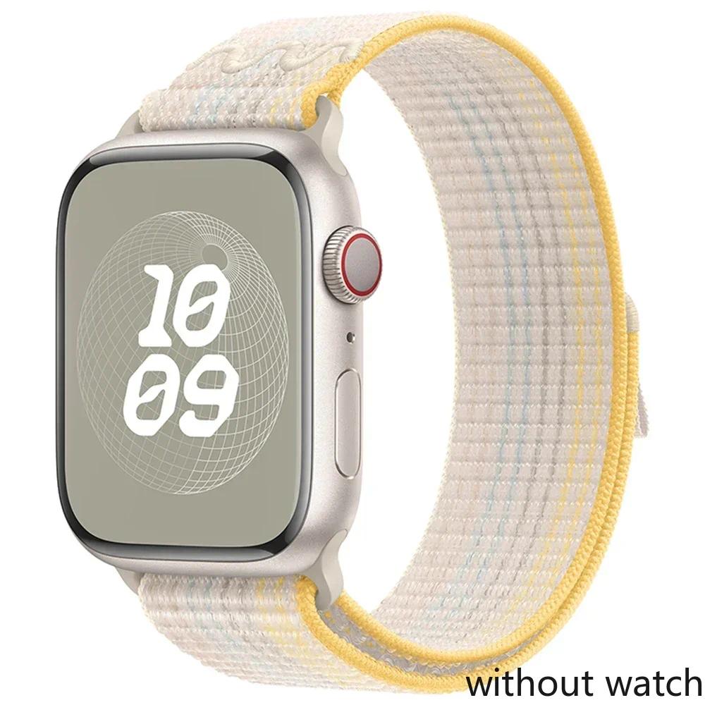 Nylon Sport Strap for Apple Watch Ultra3 49mm S11 42/46mm S10 9 8 7 6 5 4 3 Loop Bracelet for iWatch Series SE3 Ultra 2 46mm 45m