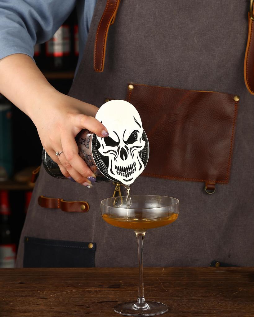 Stainless Steel Skull Cocktail Strainer Bar Strainer