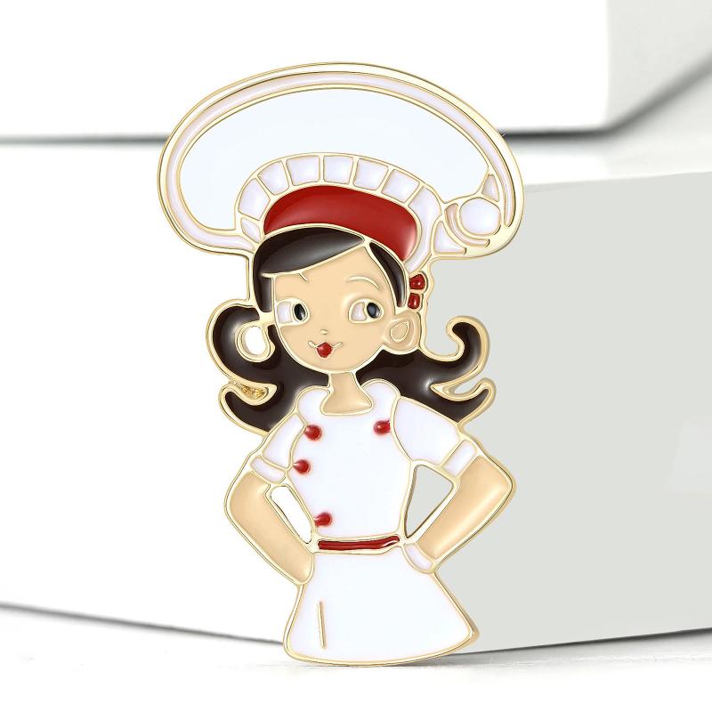 Fashion Enamel Professional Brooches Workplace Character Pins Event Party Decoration Clothes Accessory