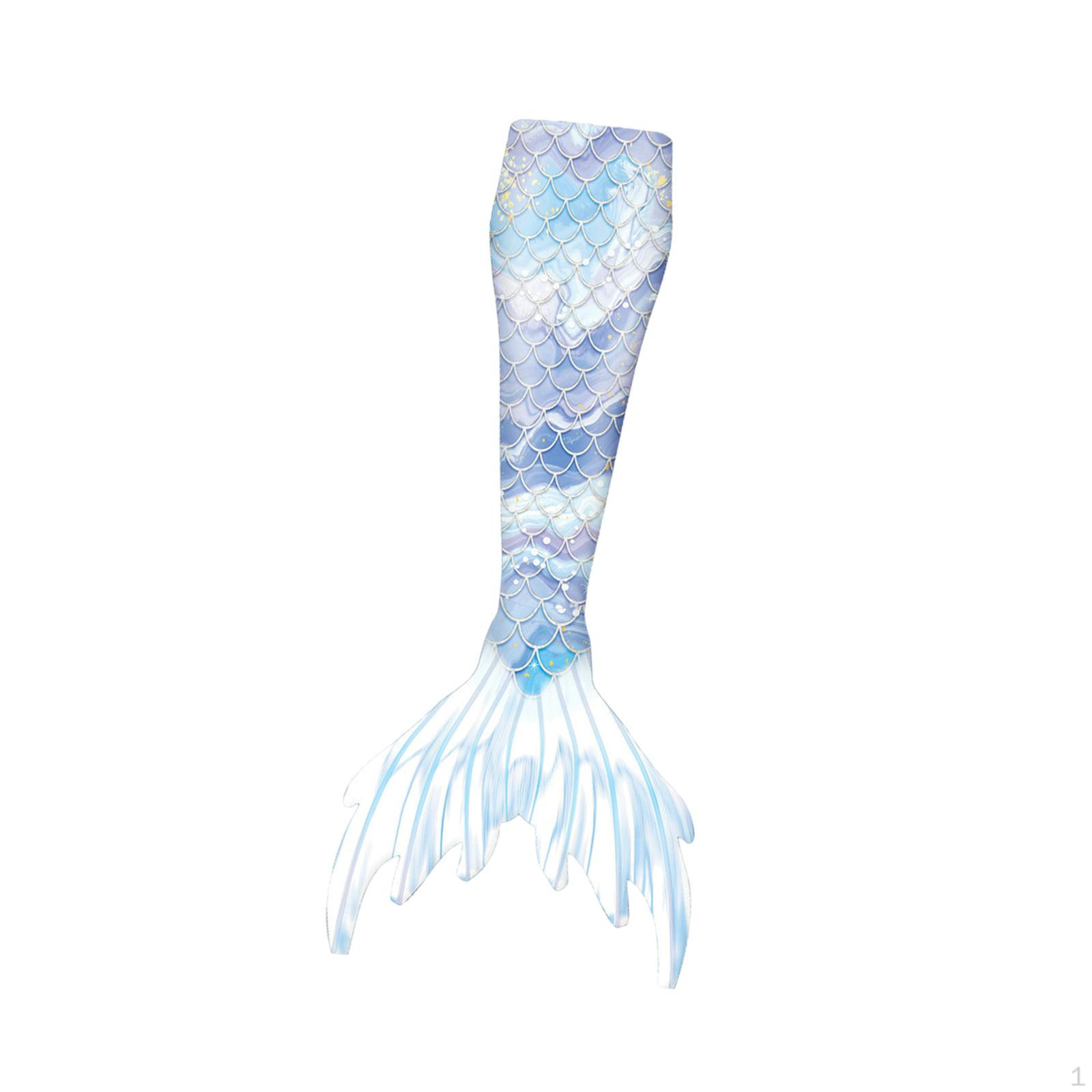 Meerjungfrauenflossen zum Schwimmen Mädchen Atmungsaktiv Strand Polyester Prinzessin 110cm Stil A 120cm_style D gray