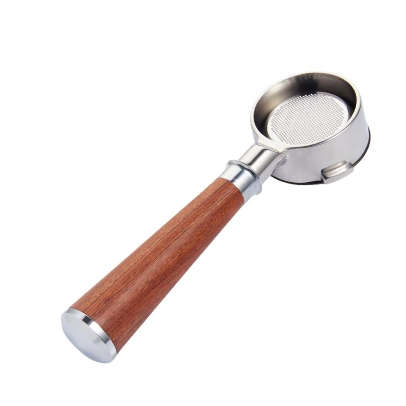 Multifuntional 54mm Bottomless Espresso Machine Handle Stainless Steel Texture Suitable for Home and Professional Use