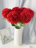 10 Pcs Artificial Chrysanthemum Ball Silk Flowers Flowers for Bride 52cm Single Stem Chrysanthemum for Wedding Bouquets Party Home Garden Decor