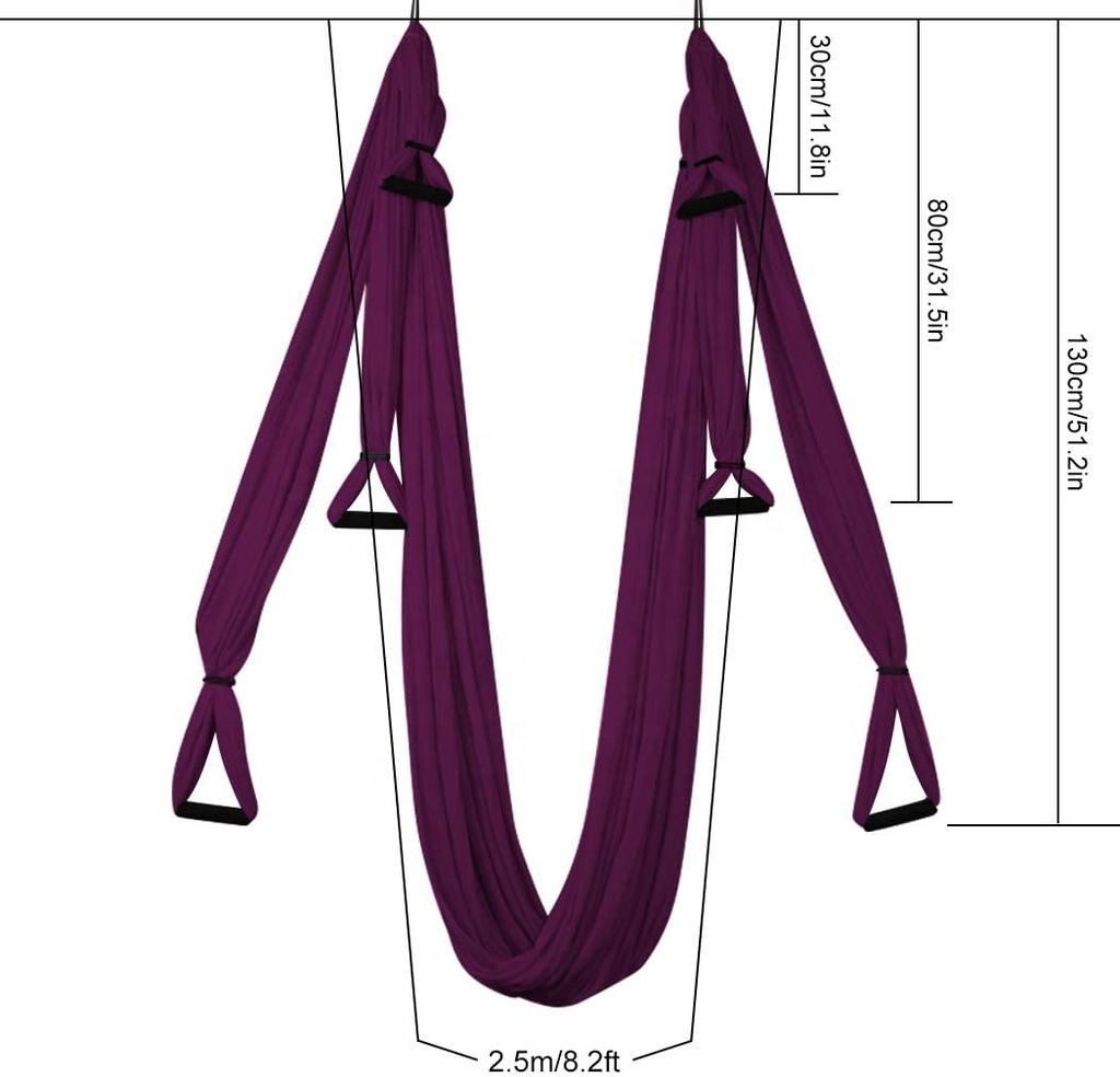 Foldable Fabric Yoga Swing Aerial Yoga Straps for Outdoor Fitness Living Room Furniture