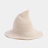 Wizard Hat Female Tide Halloween Decoration Pointed Hat Solid Color Casual Breathable Sun Hat Sun Hat