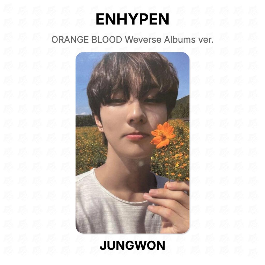 ENHYPEN ORANGE BLOOD Weverse Albums ver. Fototessera ufficiale