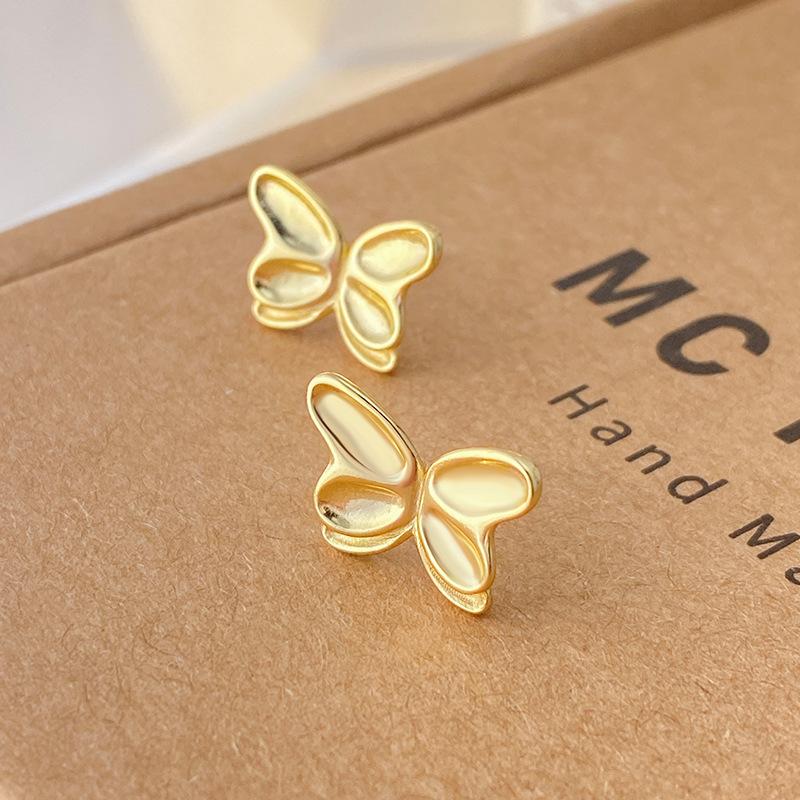 

Серьги-бабочки Frosted Matte. Простые, легкие, роскошные серьги в лесном стиле. Высококачественные и модные.