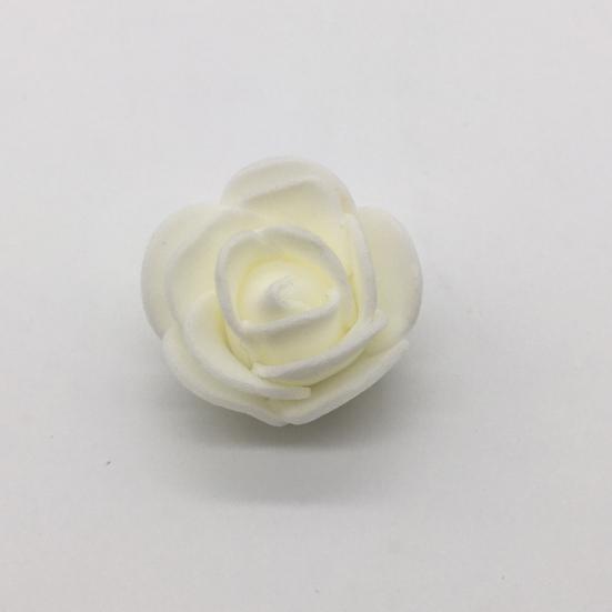 Artificial Rose Durable Non-Withered Foam Simulation Rose Head 3.5cm Fake Rose Head DIY Baby Shower Decoration Simulated Rose Head