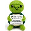 Hand Crocheted Turtle Plush Toy 10cm*7cm Emotional Support Stuffed Animal Office Desk Decor Stress Relief Gift