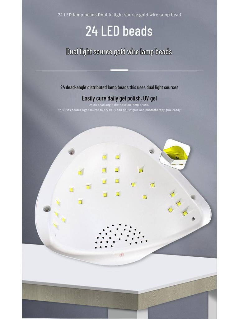 SUN12C34S 48W Nail Lamp: Touchscreen, Intelligent Induction Phototherapy System