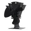 Wood Stove Fan Heat Powered 3 Blade Silent High Temperature Resistance Fireplace Stove Fan for Wood
