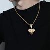 Hip Hop Shiny Elephant Animal Pendant Necklace For Men Women Punk Luxury Cool Style Gold Color Neck Chain Jewelry Gifts Fashion