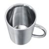 350ML Stainless Steel Coffee Cup Double Layer Heat Insulation Beer Mug Water Cup for Household