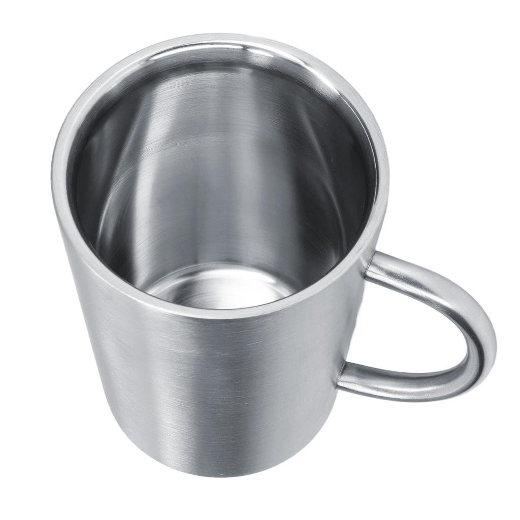 350ML Stainless Steel Coffee Cup Double Layer Heat Insulation Beer Mug Water Cup for Household