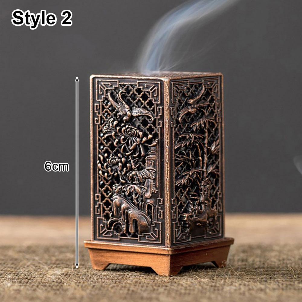 

1 шт. сандаловое дерево лотос благовония кадило сплав благовония коробка благовония палочка горелка для украшения дома и офиса Style 2