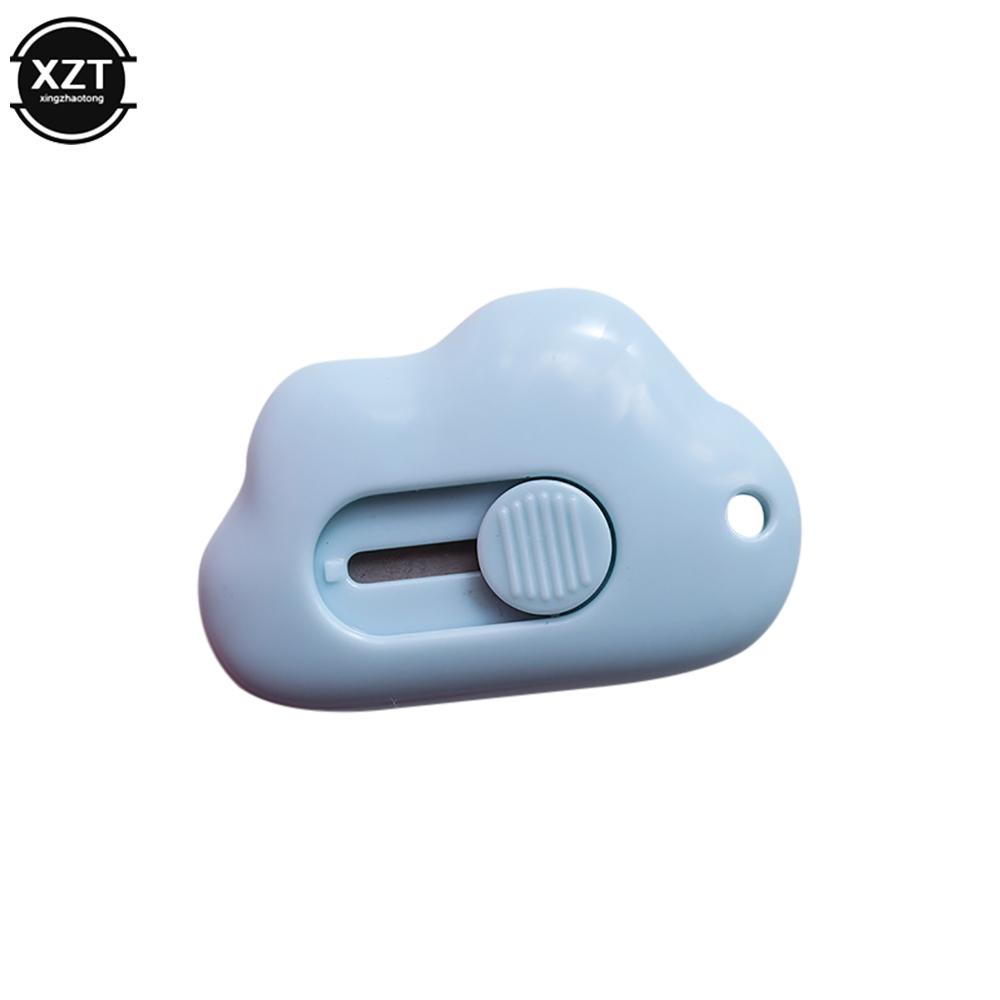 

Мини-нож Cloud Art, нож для резки бумаги для офиса, ручной работы, симпатичный и портативный инструмент для резки бумаги для экспресс-доставки синий