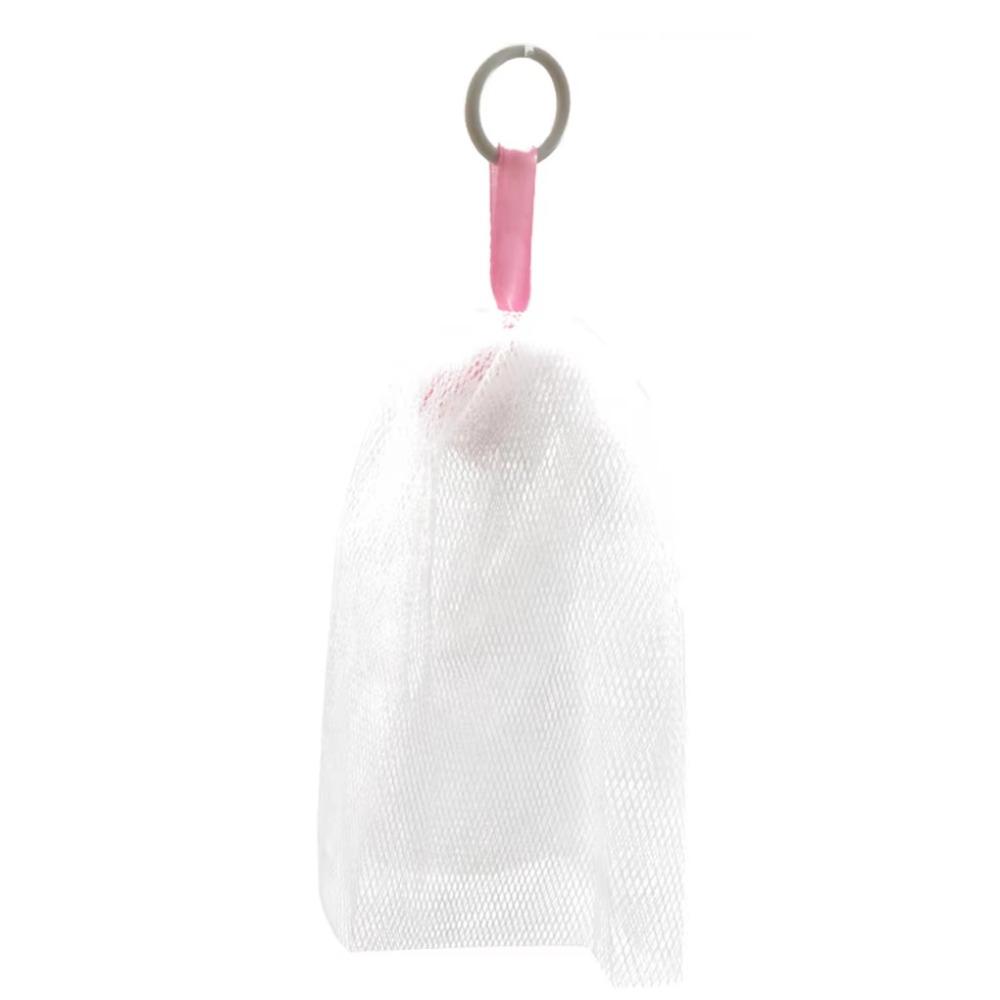 50Pcs Hangable Bath Foaming Mesh Bags with Drawstring Shower Gel Saver Pouch  for Facial Cleanser