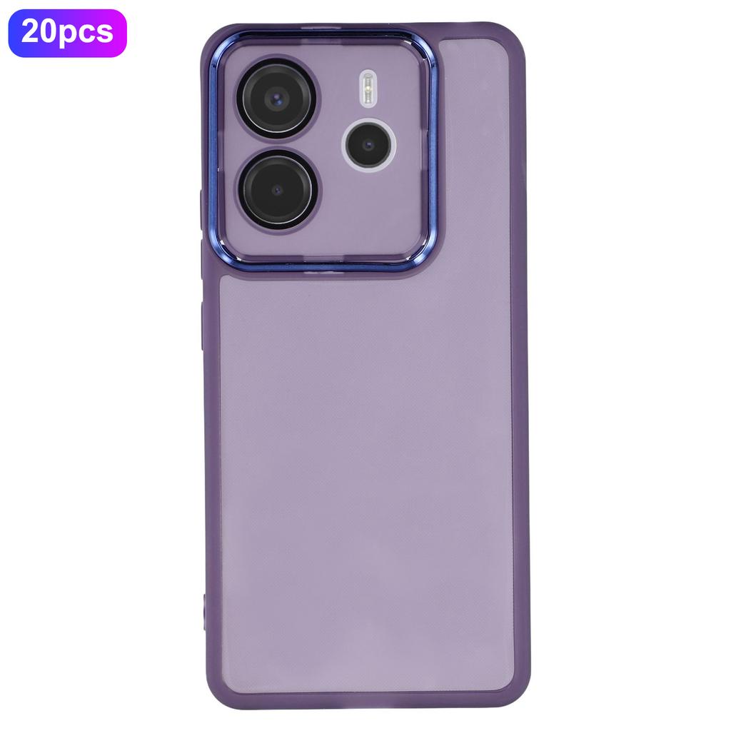 Bulk Purchasing 20Pcs For Xiaomi Redmi Note 14 4G (164.84mm) Case Electroplated Camera Frame TPU Phone Cover Precise Cutouts