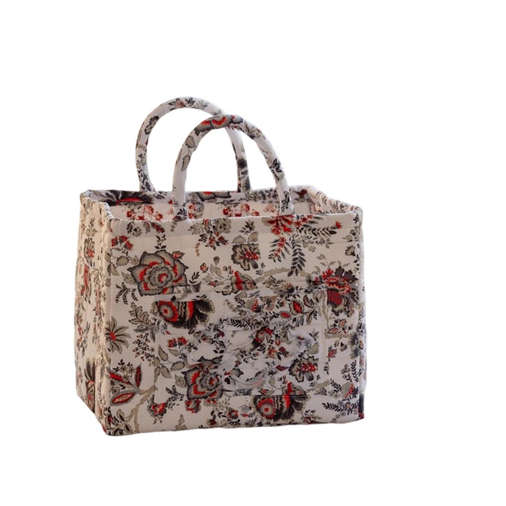 Large Home Fabric Miscellaneous Storage Basket, Korean Style Portable Underwear Organizing Frame Storage Basket