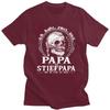 Custom Papa And Stiefpapa Viking Skull T Shirt Men Short Sleeve Dad Fathers Day Tshirt Casual Tee Pure Cotton Oversized Tshirt