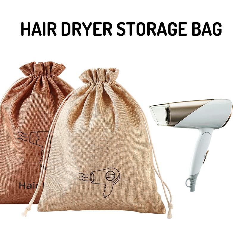 Hair Dryer Storage Bag With Drawstring Travel Storage Bag For All Hair Tools, Perfect For Bathroom, Gym, Hotel & Home Use