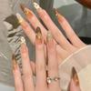 Xiaohongshu Handmade Red Floral Nail Art: Wearable, High-End Whitening Nail Tips Stickers