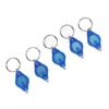 5PCS Mini LED Keychain Flashlight Portable Key Ring Flashlight for Jewelry Detecting Blue Light