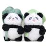 Cute Leaf Panda Plush Toy Keychain In Soft Short Fur For Kids And Collectors