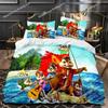3D Printed Anime Chipmunks Alvin Bedding Set Boys Girls Twin Queen Size Duvet Cover Pillowcase Bed Kids Adult Home Textileextile