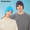Autumn and winter knitted hats men and women solid color thermal ear caps outdoor riding wool caps ski sleeves cold caps