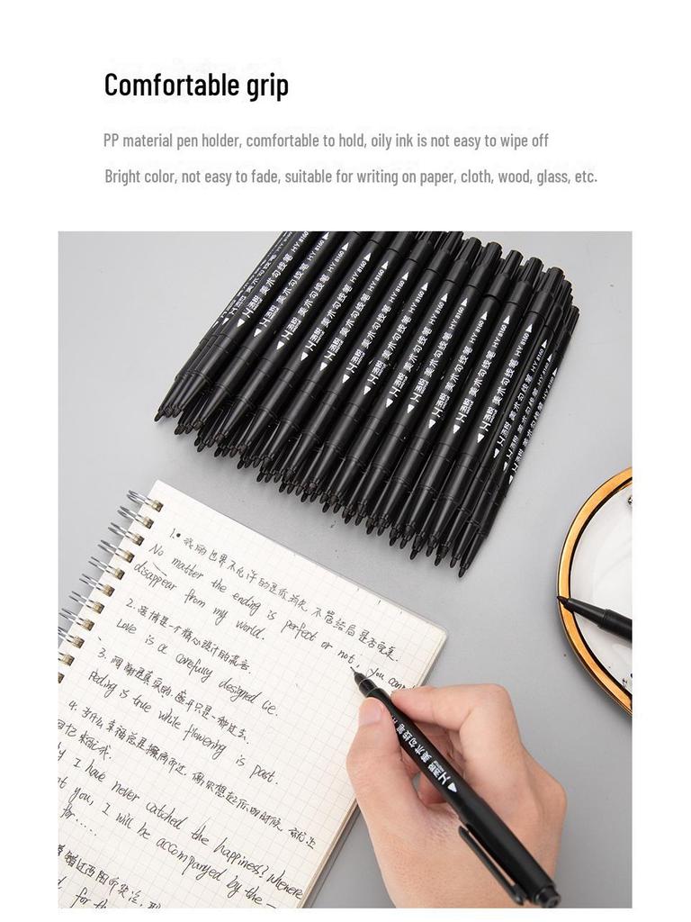 Double-Headed Water-Based Art Pen for Kids: Graffiti, Needle, and Signature Styles