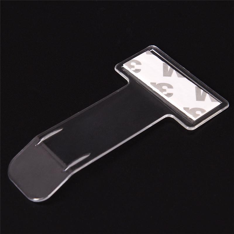 5 ks přenosných držáků parkovacích lístků na čelní sklo auta s průhlednou sponou na nálepku