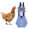 Goose Clothes Printing Waterproof Washable Poultry Chicken Cloth Diapers with Bow Tie for Farm