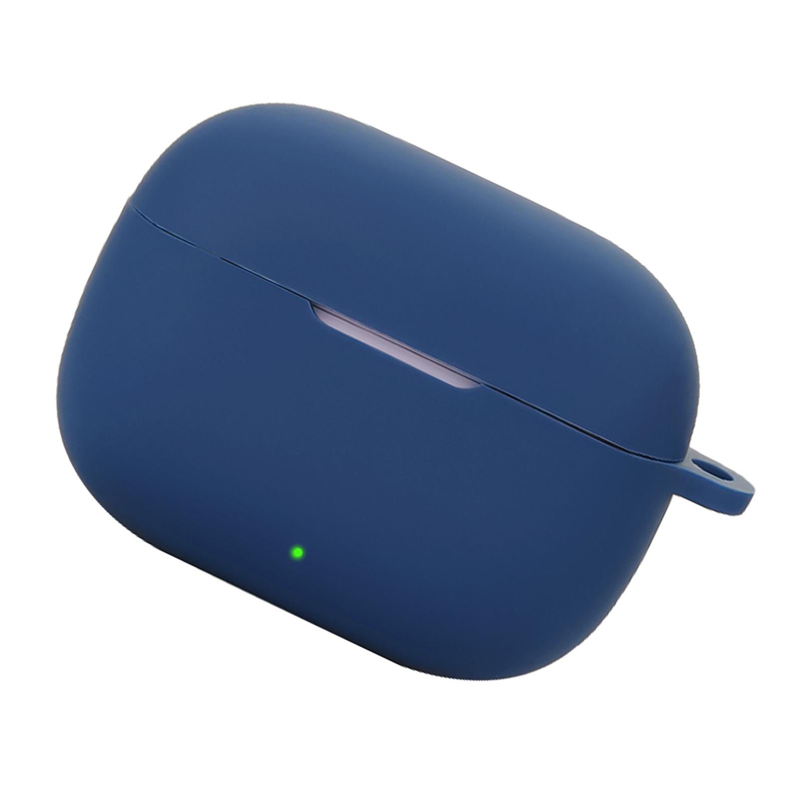 

Защитный чехол для наушников Realme Buds T310, противоударный чехол, моющийся корпус, пылезащитный чехол, мягкая защитная пленка темно-синий