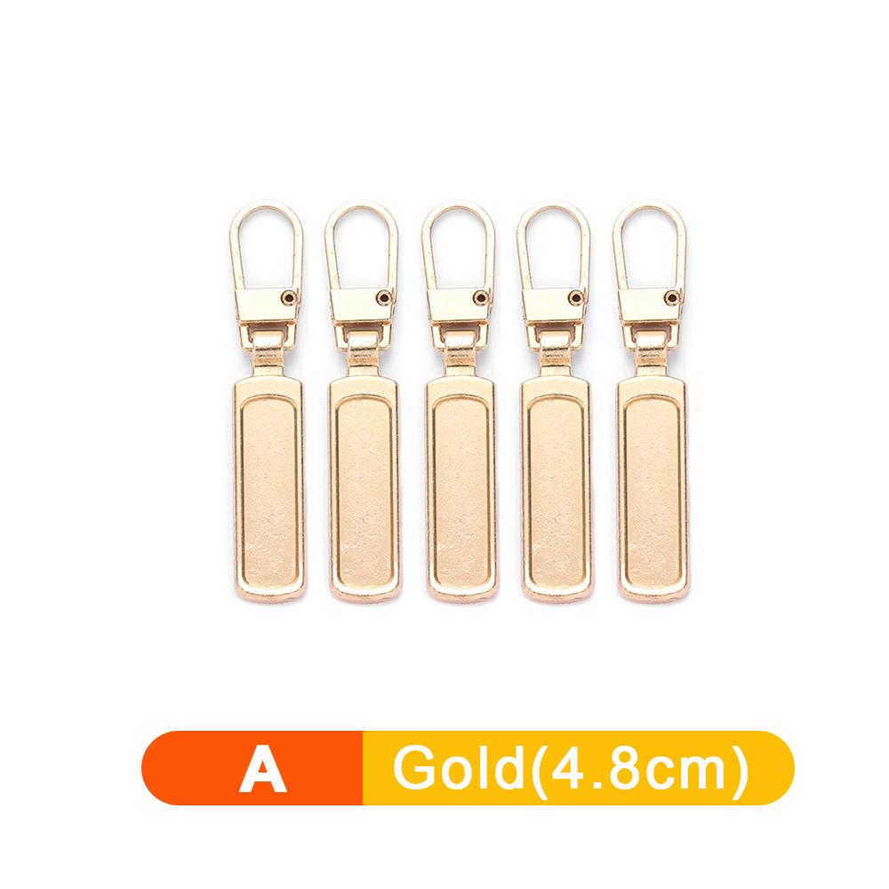 5/1 pz Tiracerniera staccabile universale Kit di riparazione per cerniere in metallo di ricambio per valigie, borse, vestiti e cursori per cerniere