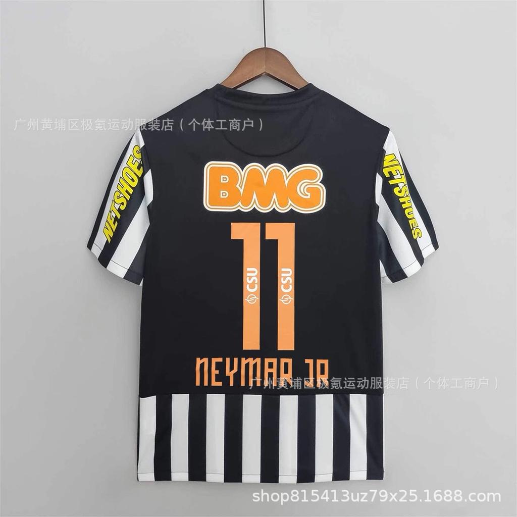 2012/13 Season Santos Jersey No. 11 Neymar Home White Short-sleeved Retro Commemorative Football Jersey