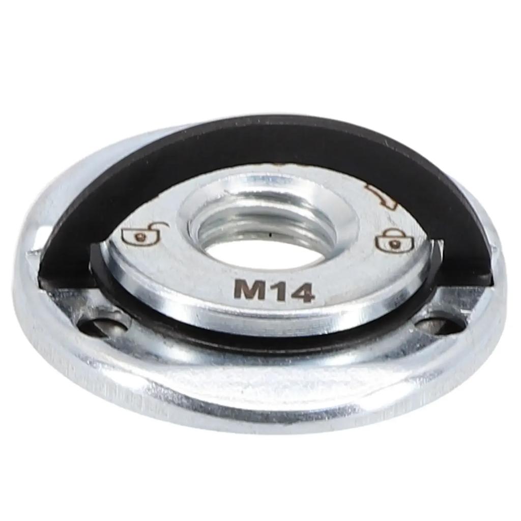 Polizor cu placă de presare cu autoblocare Piuliță cu flanșă cu eliberare rapidă Unelte cu mandrină universală Polizor unghiular cu filet M14