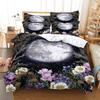 Blue Flower Duvet Cover Queen Size With Zipper Pillowcase 3D Floral Bedding Set 3pcs 2pcs Full King Twin Single Double Bed Thin
