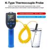 Infrarotthermometer mit K-Typ-Sonde Berührungsloses Hochtemperaturmessgerät Imager Infrarot-Laserthermometer