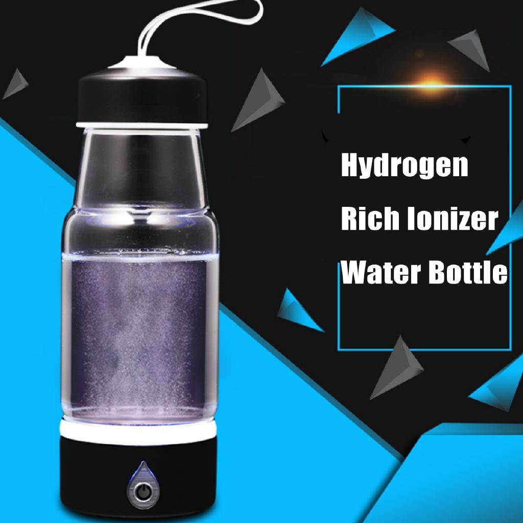 380ML Hydrogen-Water Generator Alkaline Maker Antioxidant USB Rechargeable Portable Hydrogen-Rich Water Filter Cup Ionizer New