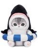Shark Nyan Big Plush Enjoy with a Swim Official 28cm Killer Whale Mascot, Ring, (Approx. Nyan)