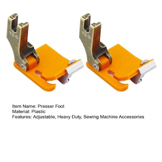 2Pcs Plastic Presser Foot Adjustable Universal Heavy Duty Industrial Sewing Machine Multi-Purpose Presser Foot Sewing Machine Accessories