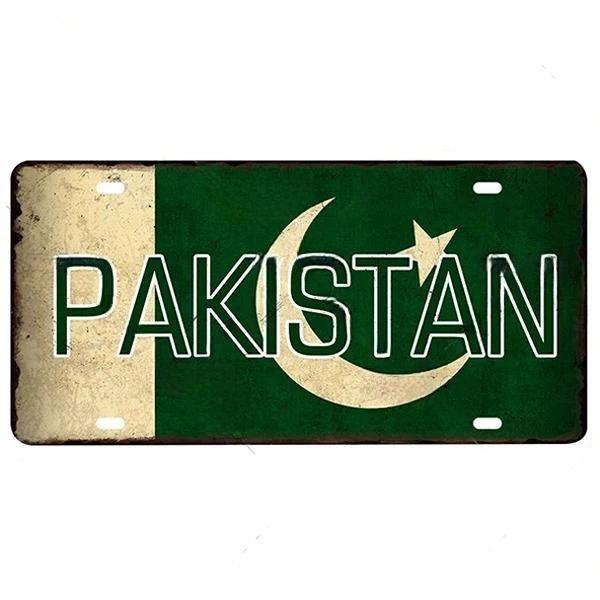 Metal Flag Sign Wall Decor 15x30 Cm Gift for Bar Cafe Office