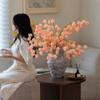 Artificial Physalis Flower Bouquet Room Decor Pink Flower Fruit Tree Wedding Party Decor Aesthetic Art Simulation Flowers