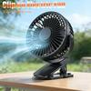Clip Fan 3 Speed Electric Fan Usb Quiet Mini Home Office Desk Fans Air Cooler Outdoor Portable Cooling Clip On Fan For Strollers