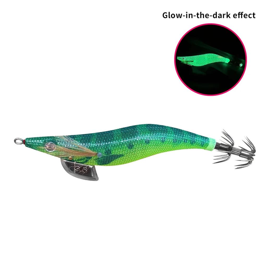 Artificial Hard Bait Luminous Squid Jig Sea Fishing Lure Octopus 3.5#3.0 # 2.5 # Japan Fishing Tackle