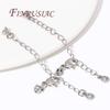 2/4/6Pcs 18K Gold Plated Extension Extended Tail Chains with Lobster Clasps End Caps Findings For DIY Jewelry Making Supplies
